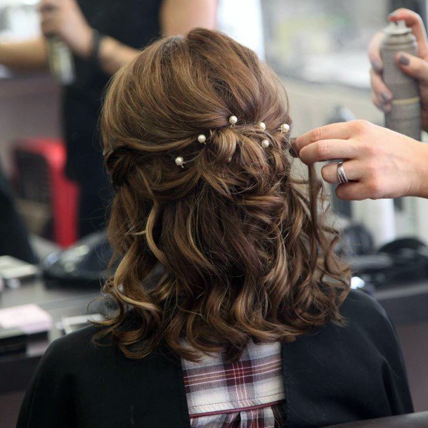 Shoulder Length Curls And Pearls Incorporated