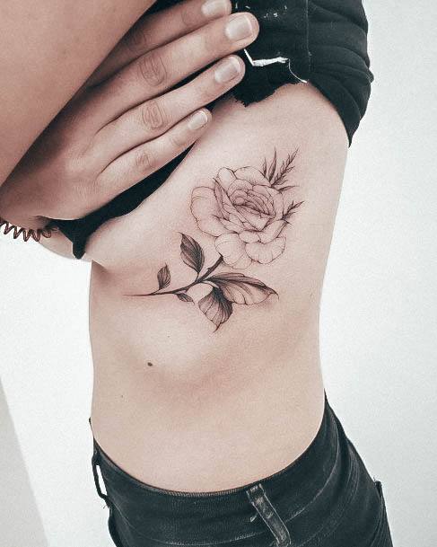 Side Boob Tattoo Feminine Designs