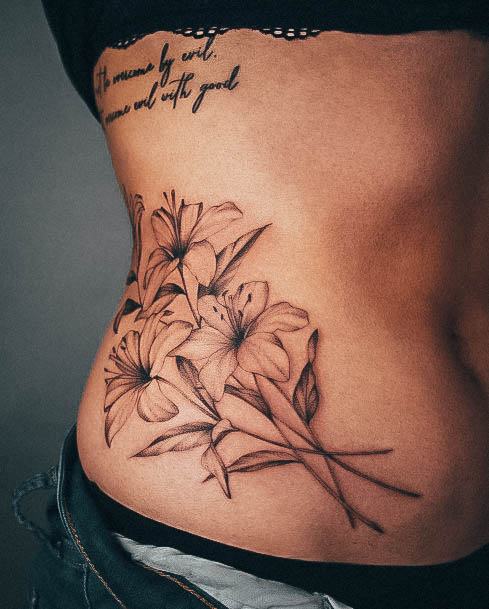 Side Female Tattoo Designs