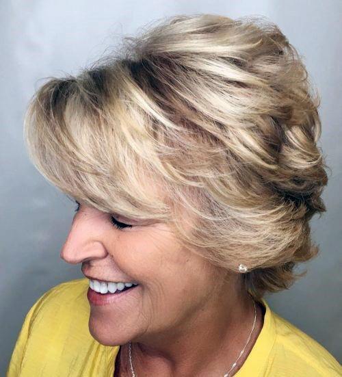 Side Swept Bangs Hairstyles For Women Over 60