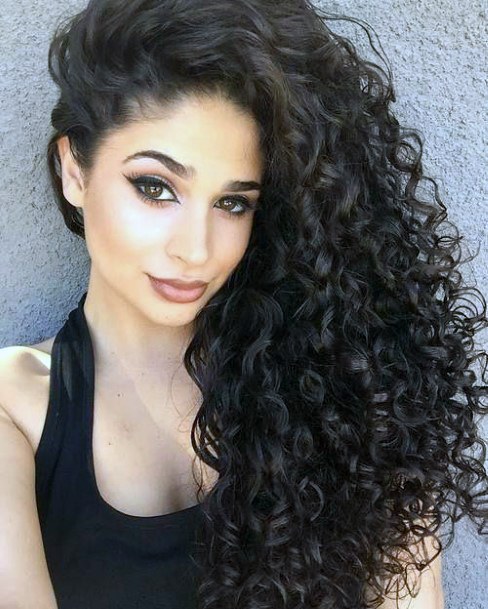 Side Swept Siren Style Luxe Long Locks And Natural Curls For Days Hairstyle