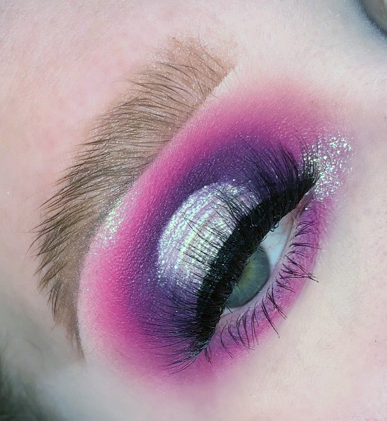 Silver And Pink Cool Eyeshadow Women Ideas