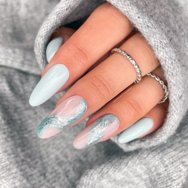 Silver Dress Nails Feminine Ideas