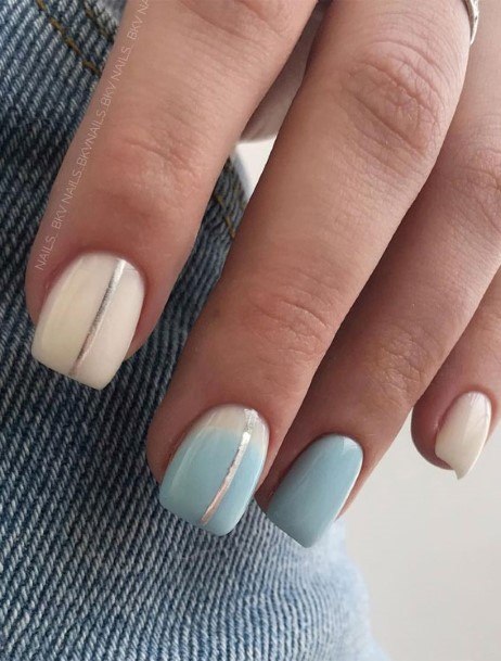 Silver Ombre Nail Design Inspiration For Women