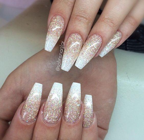 Silver Ombre Nails Feminine Ideas