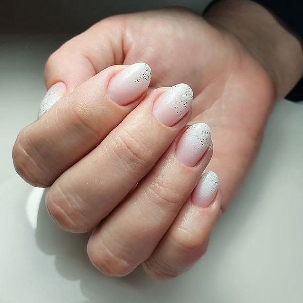 Silver Ombreic Womens Silver Ombre Nail Designs