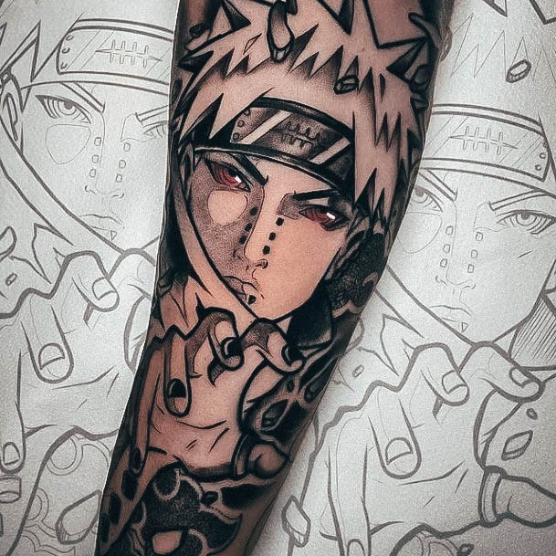 Simple Anime Tattoo For Women