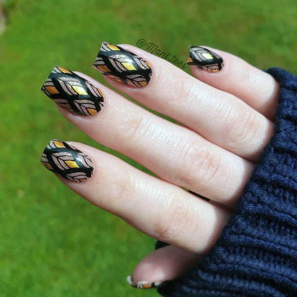 Simple Art Deco Nail For Women