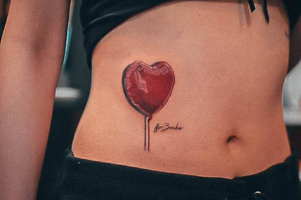 Simple Ballon Tattoo For Women