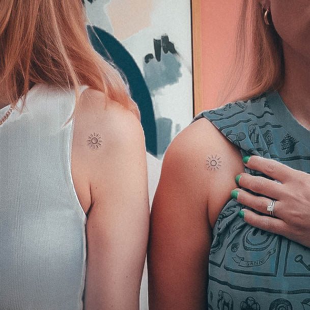 Simple Bff Tattoo For Women