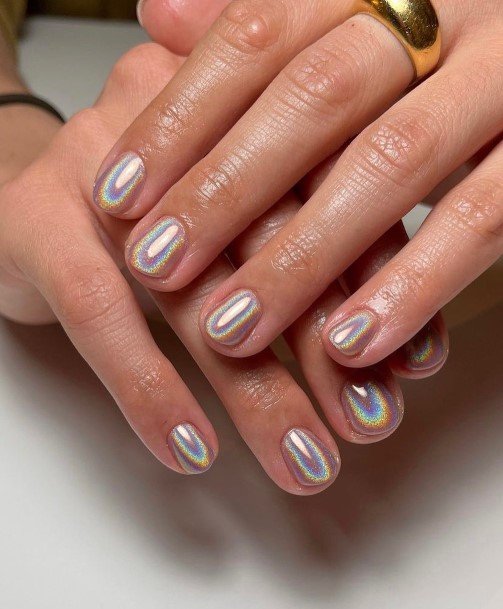 Simple Bright Ombre Nail For Women