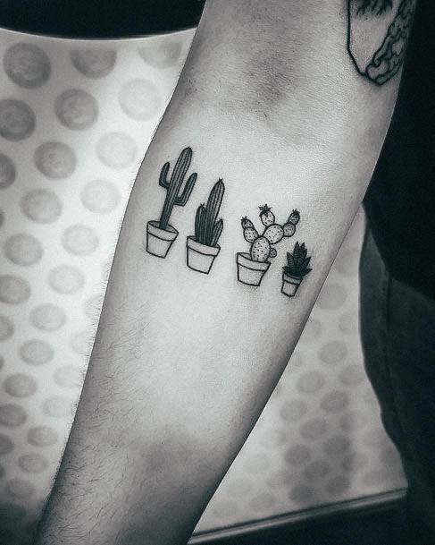 Top 100 Best Cactus Tattoos For Women - Succulent Plant Design Ideas