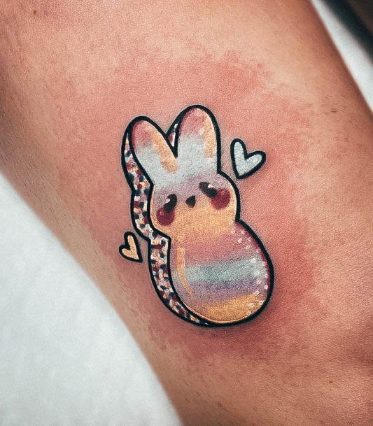 Simple Candy Tattoo For Women