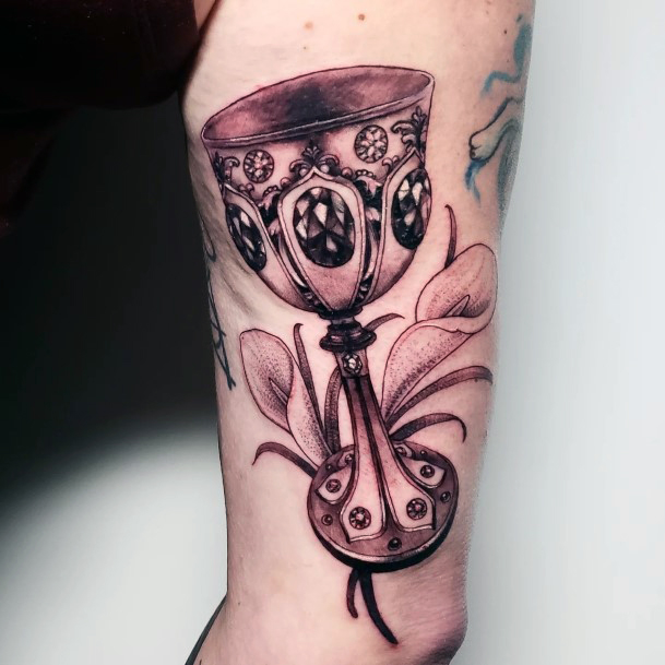 Simple Chalice Tattoo For Women