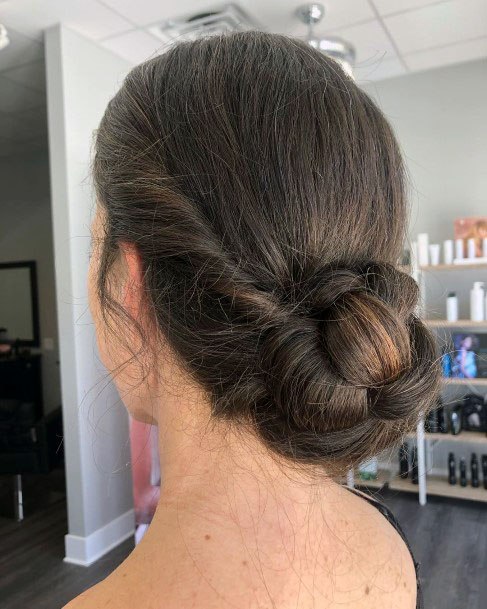 Simple Chignon Hairstyle Women