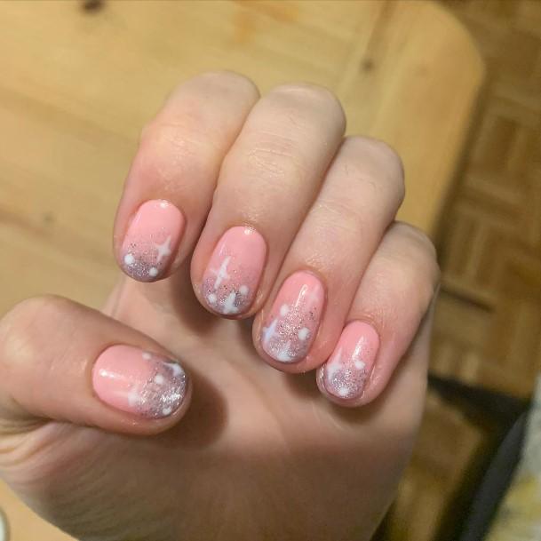 Simple Christmas Gel Nail For Women