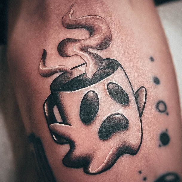 Simple Coffee Mug Tattoo For Women