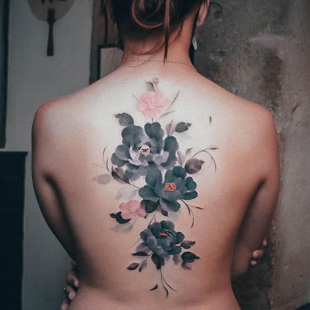 Simple Color Tattoo For Women