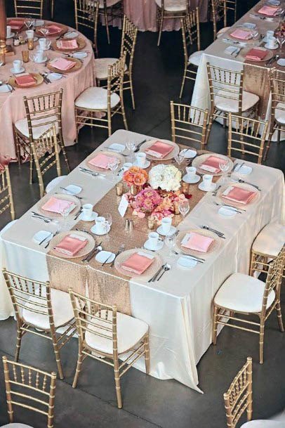 Simple Cute Rose Floral Centerpiece Gold Chair Decor For Wedding Ideas