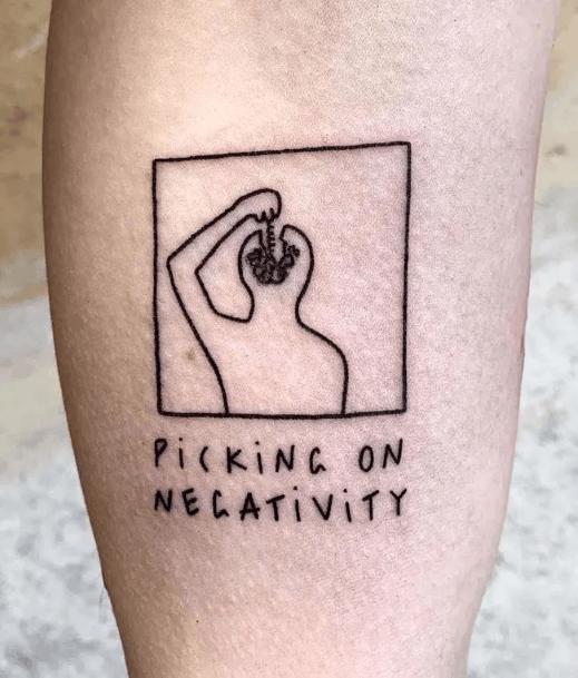 Simple Depression Tattoo For Women