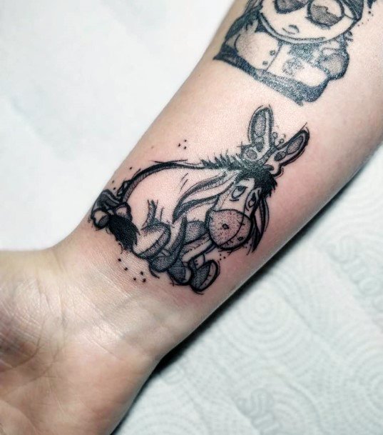 Simple Eeyore Tattoo For Women