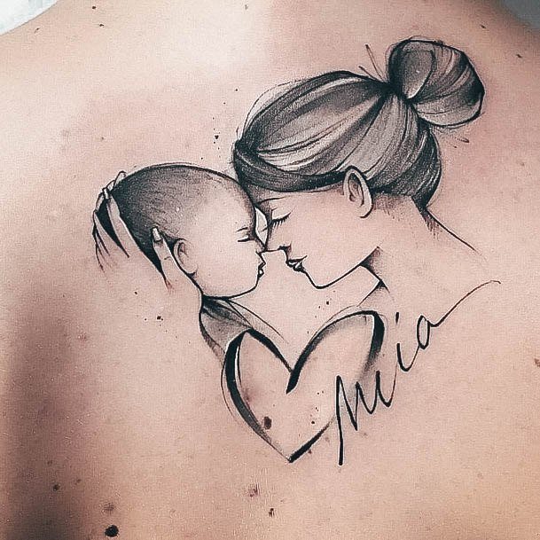 Simple Family Tattoo For Women
