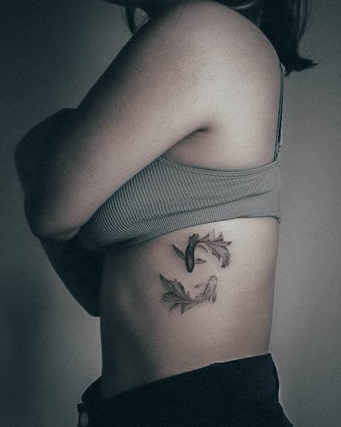 Simple Fish Tattoo For Women