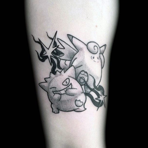 Simple Gengar Tattoo For Women