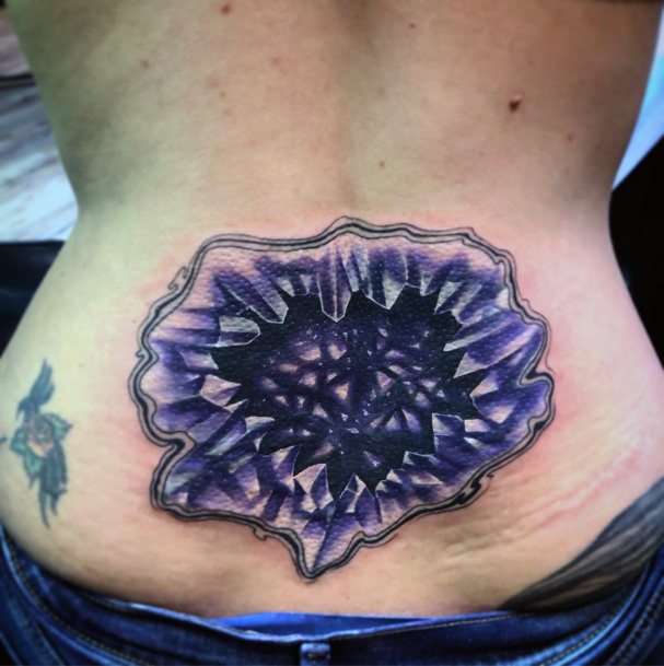 Simple Geode Tattoo For Women