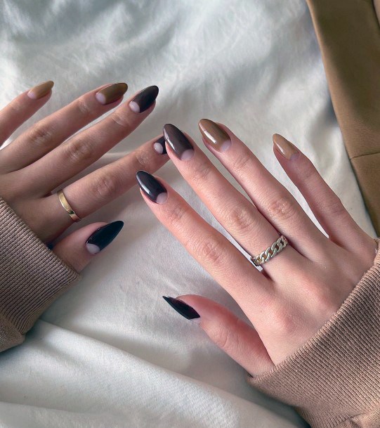 Simple Half Moon Nail For Women