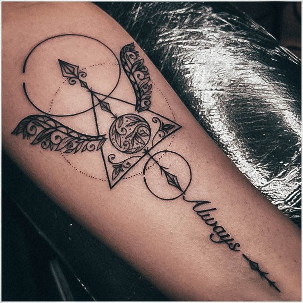 Simple Harry Potter Tattoo For Women