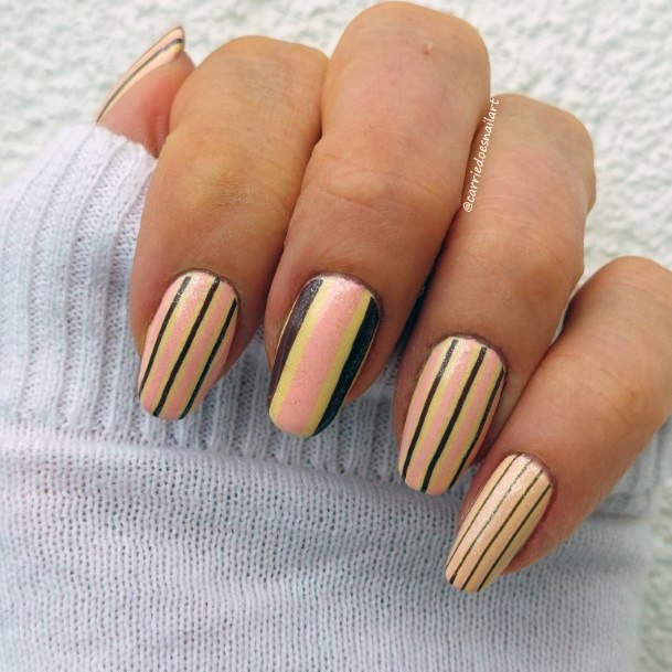 Simple Ice Cream Nail For Women