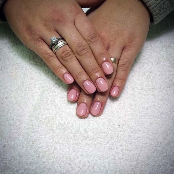 Simple Light Pink Nails