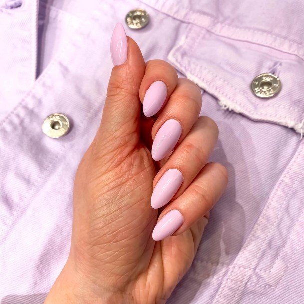 Simple Lilac Nail For Women