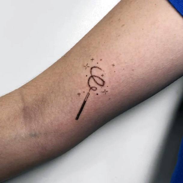 Simple Magic Tattoo For Women