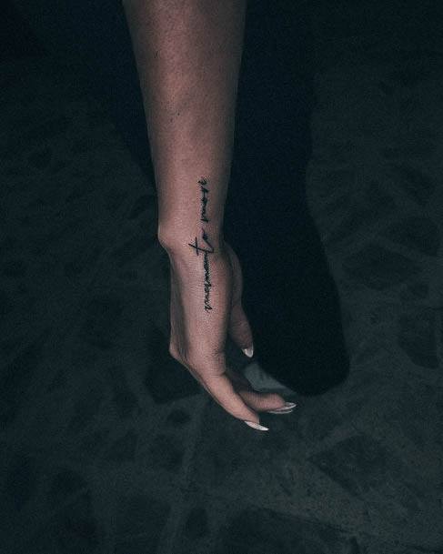 Simple Memento Mori Tattoo For Women