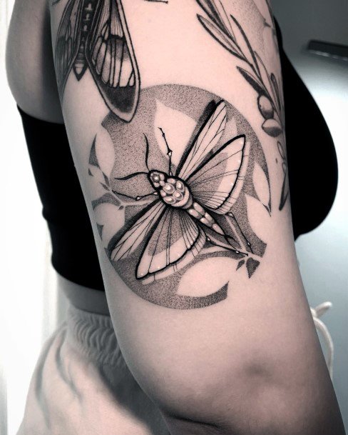 Simple Negative Space Tattoo For Women