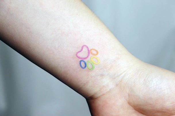 Simple Neon Tattoo For Women