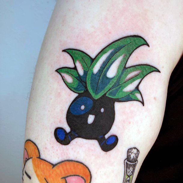 Simple Oddish Tattoo For Women