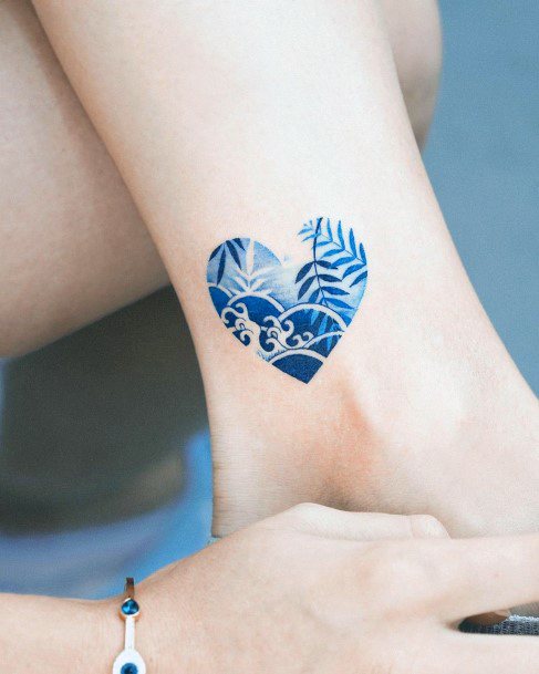 Simple Oriental Plate Porcelain Tattoo For Women