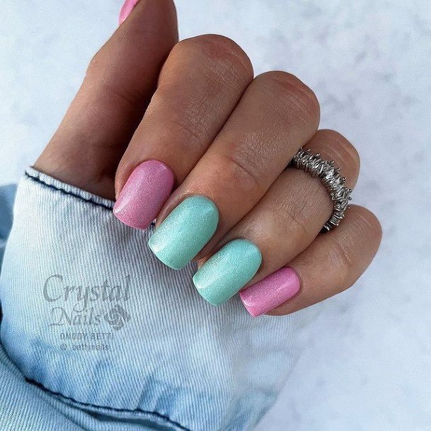 Simple Pastel Nail For Women