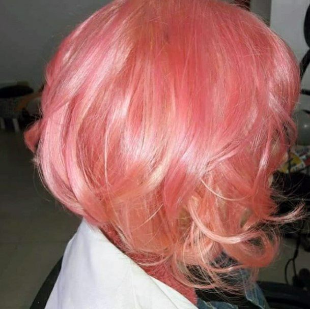 Simple Pink Hairstyles For Women