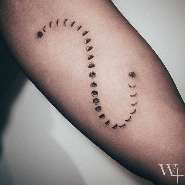 Simple Planet Tattoo For Women