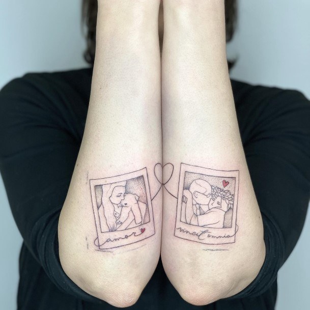 Simple Polaroid Tattoo For Women