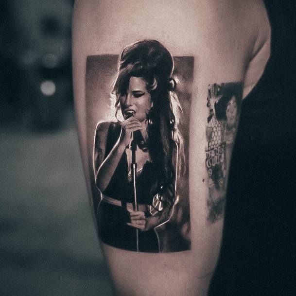 Simple Portrait Tattoo For Women