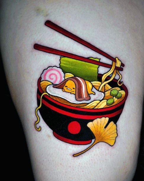 Simple Ramen Tattoo For Women