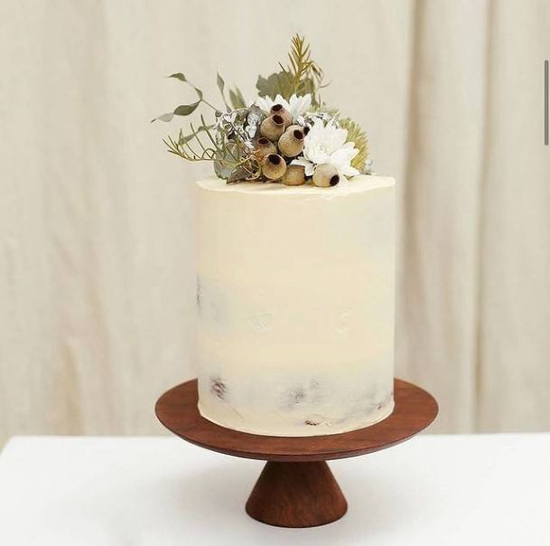 Simple Rustic Cake Wedding Toppers