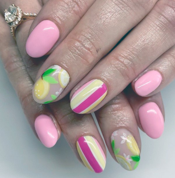 Simple Short Summer Nail For Women
