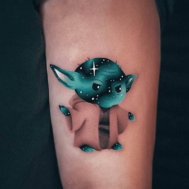 Simple Star Wars Tattoo For Women