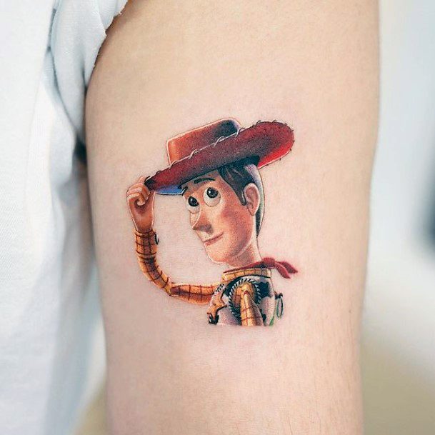 Simple Toy Story Tattoo For Women